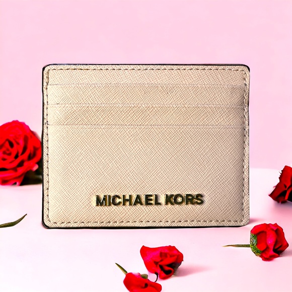 Michael Kors Pink Card Holder/Wallet/ID window - Picture 1 of 2